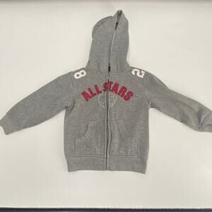 All Stars Zip Up Hoodie - Size 4T - Lightweight